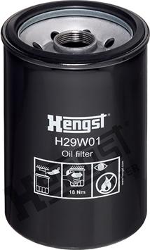 Hengst Filter H29W01 - Filtro olio www.autoricambit.com