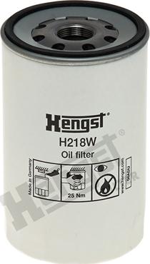 Hengst Filter H218W - Filtro olio www.autoricambit.com
