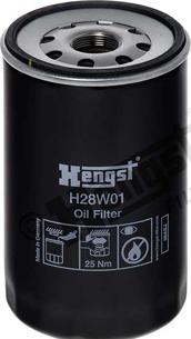 Hengst Filter H28W01 - Filtro olio www.autoricambit.com