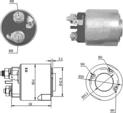 Hoffer 46160 - Elettromagnete, Motore d'avviamento www.autoricambit.com