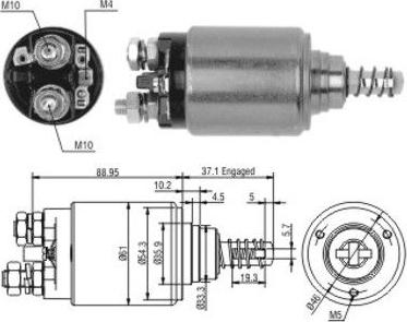 Hoffer 46116 - Elettromagnete, Motore d'avviamento www.autoricambit.com