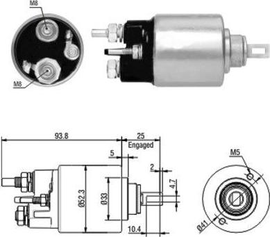 Hoffer 46118 - Elettromagnete, Motore d'avviamento www.autoricambit.com