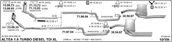 Imasaf 573000158 - Impianto gas scarico www.autoricambit.com