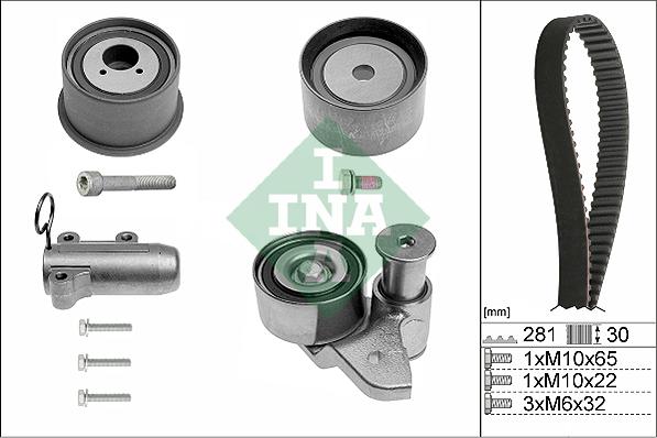 INA 530 0480 10 - Kit cinghie dentate www.autoricambit.com