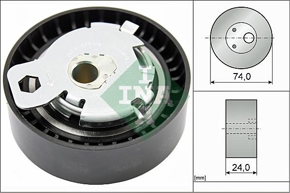 INA 531 0497 10 - Rullo tenditore, Cinghia dentata www.autoricambit.com