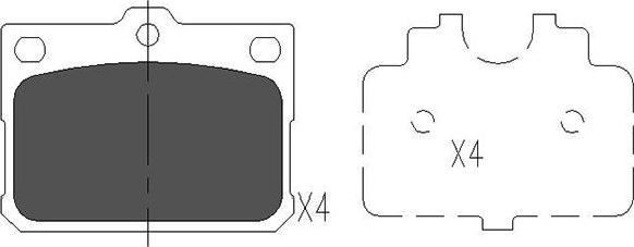 Kavo Parts KBP-9081 - Kit pastiglie freno, Freno a disco www.autoricambit.com