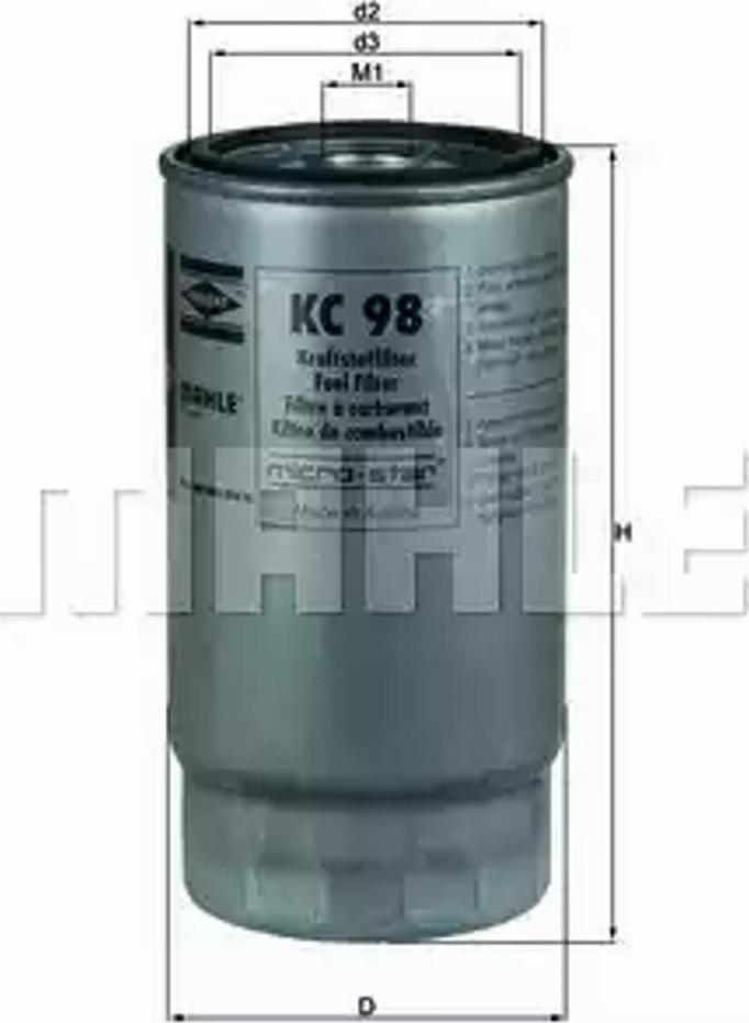 KNECHT KC 98 - Filtro carburante www.autoricambit.com
