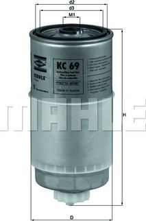 KNECHT KC 69 - Filtro carburante www.autoricambit.com