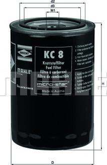 KNECHT KC 8 - Filtro carburante www.autoricambit.com