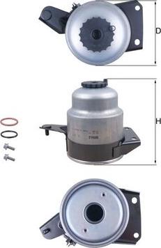 Filtro Carburante Knecht KL 63 - Qualità Originale Per La Tua Auto (45,4mm X 56,8mm)