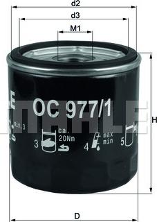 KNECHT OC 977/1 - Filtro olio www.autoricambit.com