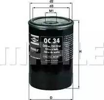 KNECHT OC 34 - Filtro olio www.autoricambit.com