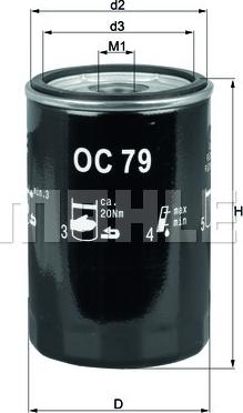 KNECHT OC 79 - Filtro olio www.autoricambit.com