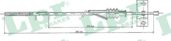 LPR C0088B - Cavo comando, Freno stazionamento www.autoricambit.com