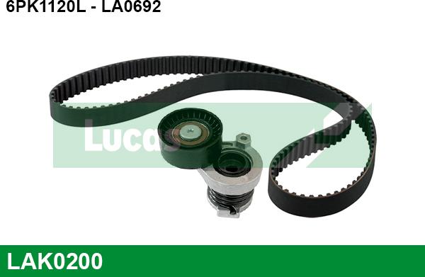 LUCAS LAK0200 - Kit Cinghie Poly-V www.autoricambit.com