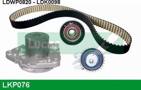 Lucas Engine Drive LKP076 - Pompa acqua + Kit cinghie dentate www.autoricambit.com
