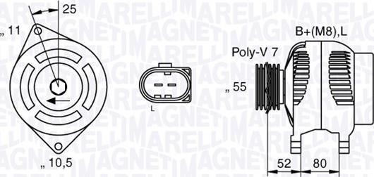 Magneti Marelli 063535250200 - Alternatore www.autoricambit.com