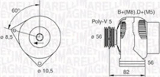 Magneti Marelli 063730017010 - Alternatore www.autoricambit.com