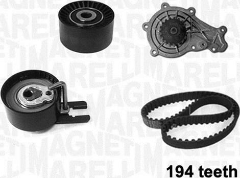 Magneti Marelli 341404030001 - Pompa acqua + Kit cinghie dentate www.autoricambit.com