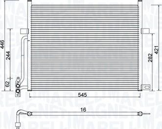 Magneti Marelli 350203776000 - Condensatore, Climatizzatore www.autoricambit.com