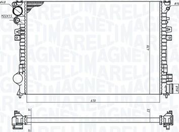 Magneti Marelli 350213102700 - Radiatore, Raffreddamento motore www.autoricambit.com