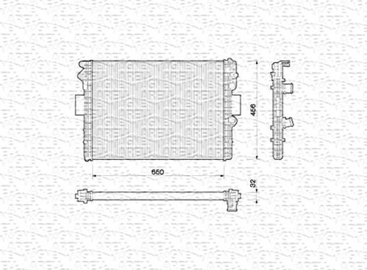 Magneti Marelli 350213170000 - Radiatore, Raffreddamento motore www.autoricambit.com