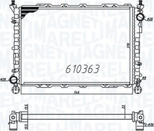 Magneti Marelli 350213832000 - Radiatore, Raffreddamento motore www.autoricambit.com