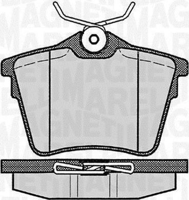 Magneti Marelli 363916060616 - Kit pastiglie freno, Freno a disco www.autoricambit.com