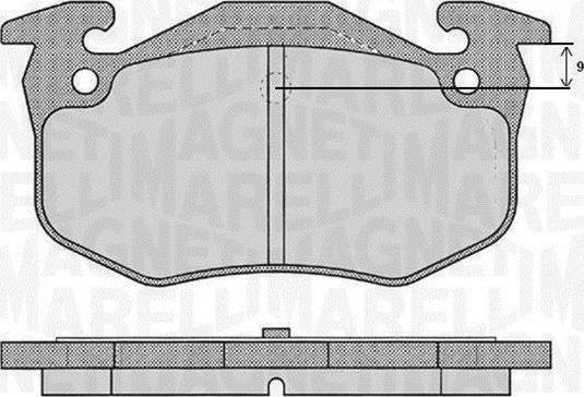 Magneti Marelli 363916060790 - Kit pastiglie freno, Freno a disco www.autoricambit.com