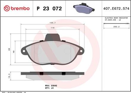 Magneti Marelli 363700423072 - Kit pastiglie freno, Freno a disco www.autoricambit.com