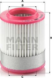 Mann-Filter C 1652/1 - Filtro aria www.autoricambit.com