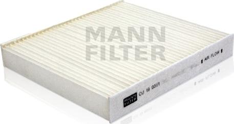 Mann-Filter CU 19 001/1 - Filtro, Aria abitacolo www.autoricambit.com