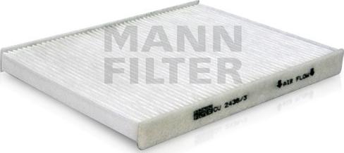 Mann-Filter CU 2436/3 - Filtro, Aria abitacolo www.autoricambit.com