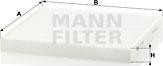 Mann-Filter CU 2544 - Filtro, Aria abitacolo www.autoricambit.com