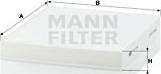 Mann-Filter CU 2141 - Filtro, Aria abitacolo www.autoricambit.com
