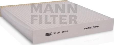 Mann-Filter CU 21 003/1 - Filtro, Aria abitacolo www.autoricambit.com