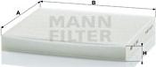 Mann-Filter CU 2362 - Filtro, Aria abitacolo www.autoricambit.com