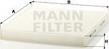 Mann-Filter CU 27 008 - Filtro, Aria abitacolo www.autoricambit.com
