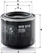 Mann-Filter MW 810 - Filtro olio www.autoricambit.com