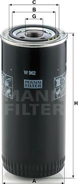 Mann-Filter W 962 - Filtro olio www.autoricambit.com