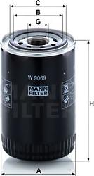 Mann-Filter W 9069 - Filtro olio www.autoricambit.com