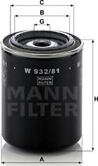 Mann-Filter W 932/81 - Filtro olio www.autoricambit.com