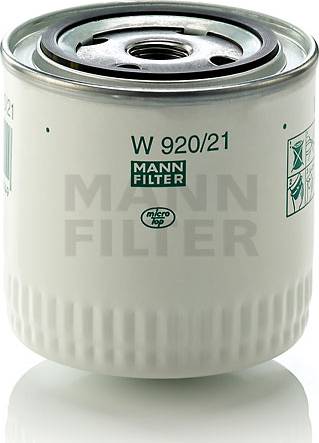 Mann-Filter W 920/21 (10) - Filtro olio www.autoricambit.com