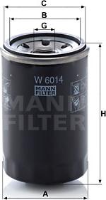 Mann-Filter W 6014 - Filtro olio www.autoricambit.com