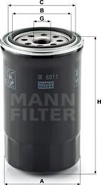 Mann-Filter W 8011 - Filtro olio www.autoricambit.com