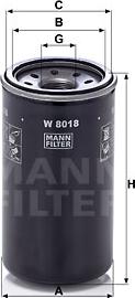 Mann-Filter W 8018 - Filtro olio www.autoricambit.com