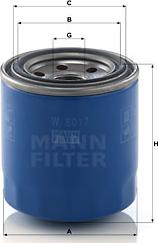 Mann-Filter W 8017 - Filtro olio www.autoricambit.com