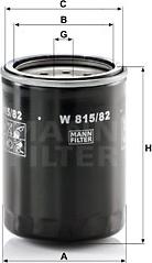 Mann-Filter W 815/82 - Filtro olio www.autoricambit.com