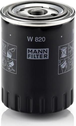Mann-Filter W 820 - Filtro olio www.autoricambit.com