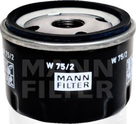 Mann-Filter W 75/2 - Filtro olio www.autoricambit.com